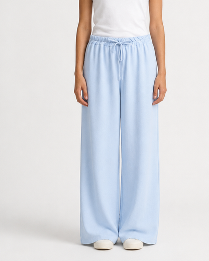 Pantalón Palazzo con Cintura Elástica