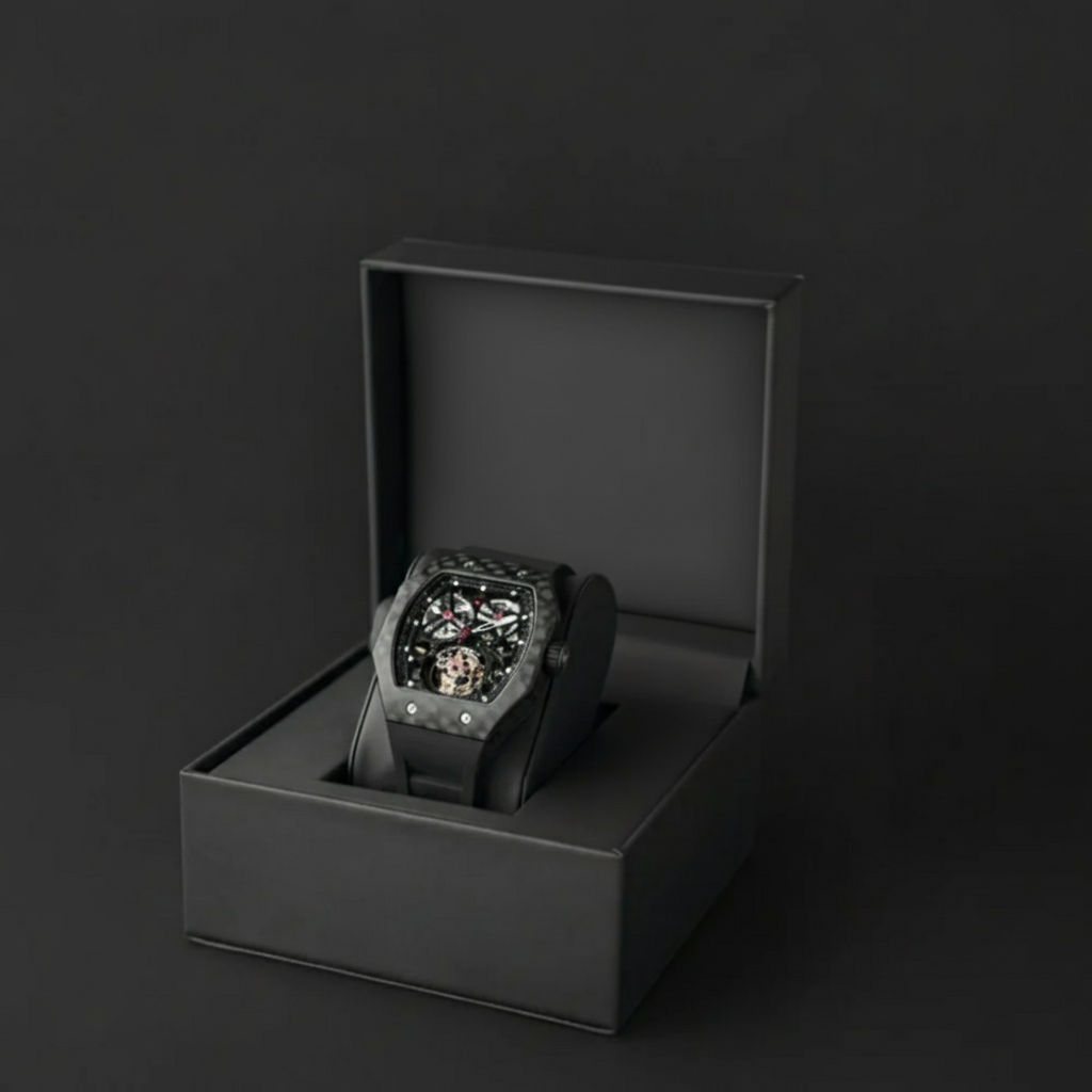 Reloj de Lujo Con Fibra de Carbono Forjada Para Hombre