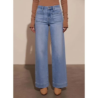 Pantalones Vaqueros de Silueta Amplia con Diseño Elevado®