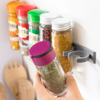 Organizador de Especias Adhesivo y Divisible para Cocina Moderna