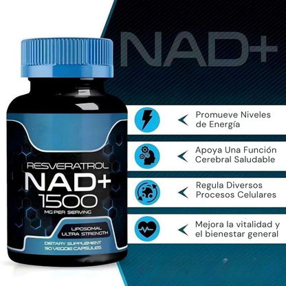 Potencia tu Vitalidad con Wellness LabsRx: NAD+ y Resveratrol Liposomal