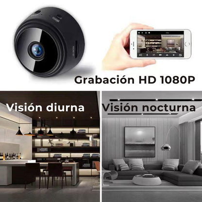 Mini Cámara de Vigilancia con Visión Nocturna y Monitoreo Remoto