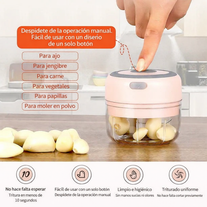 Mini Picador eléctrico Inalámbrico - Compacto Recargable