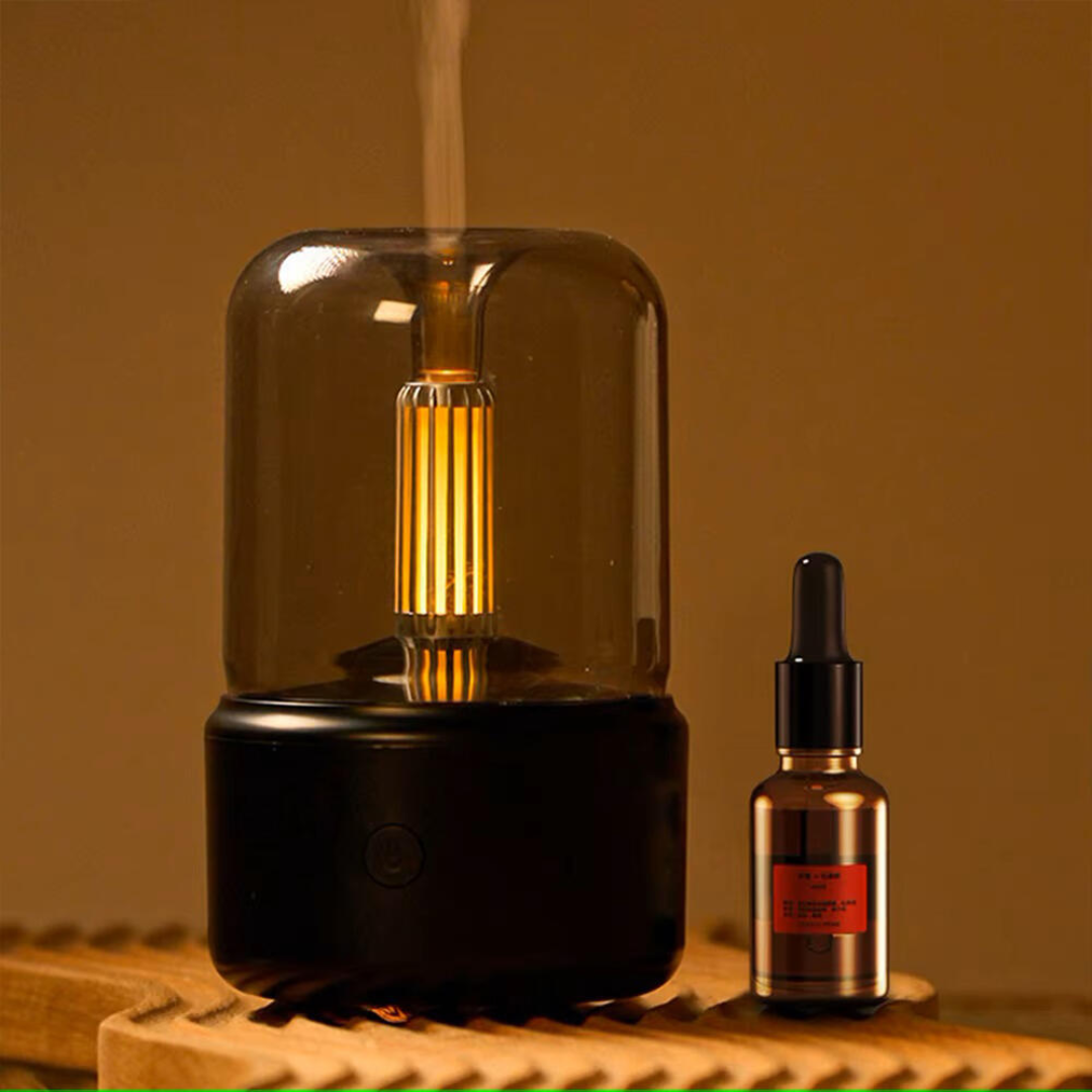 Humidificador de Aromaterapia con Luz Ambiental y Conexión USB