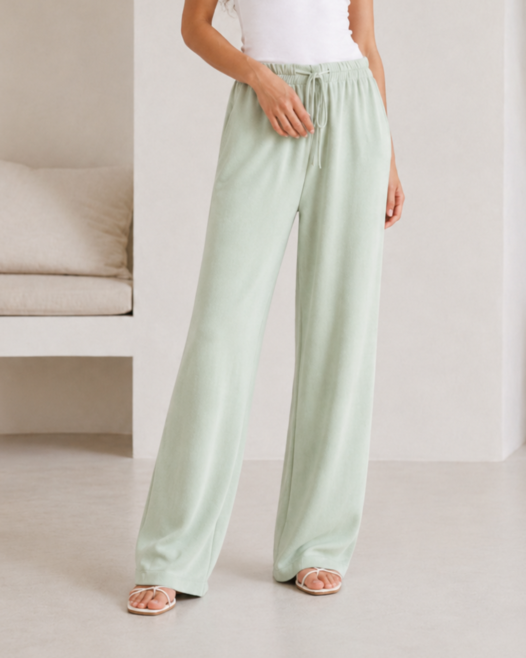 Pantalones Anchos de Corte Recto®