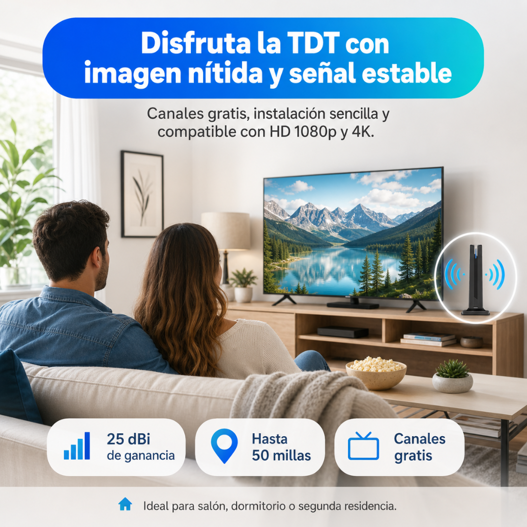 Antena Digital de Acceso Gratuito y con Alta Definición