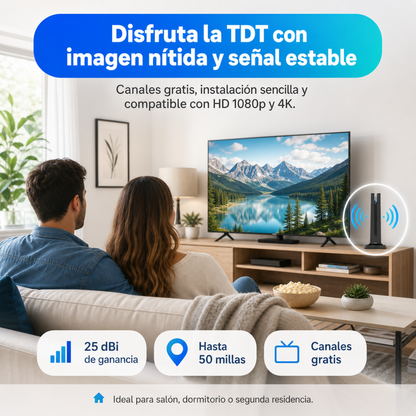 Antena Digital de Acceso Gratuito y con Alta Definición
