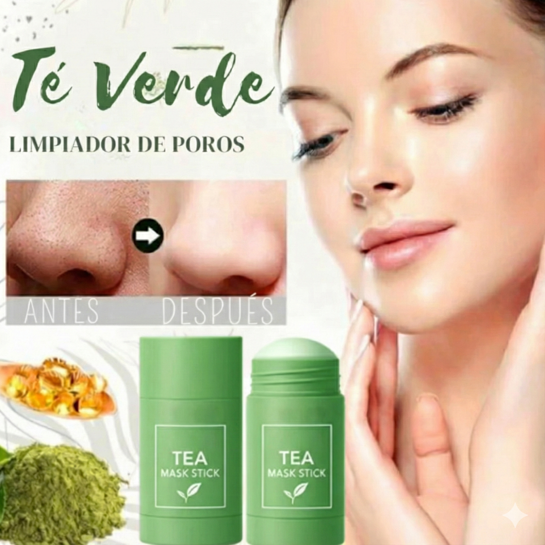 Mascarilla facial de té verde anti-puntos negros - 40g (OFERTA 2X1)