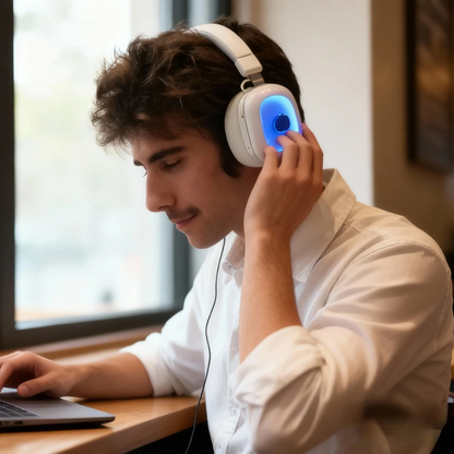 Auriculares inmersivos con efecto ferrofluido