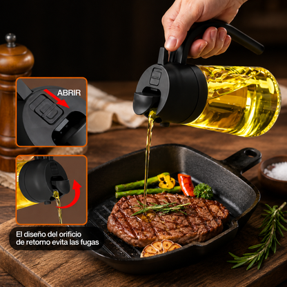Dispensador de Aceite 2 en 1 con Pulverizador®