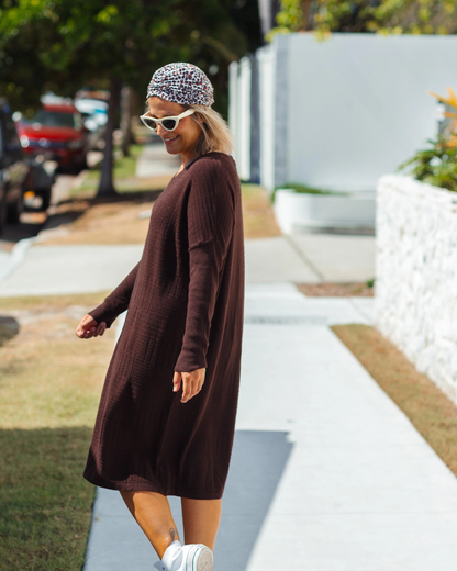 Vestido Oversize Manga Larga