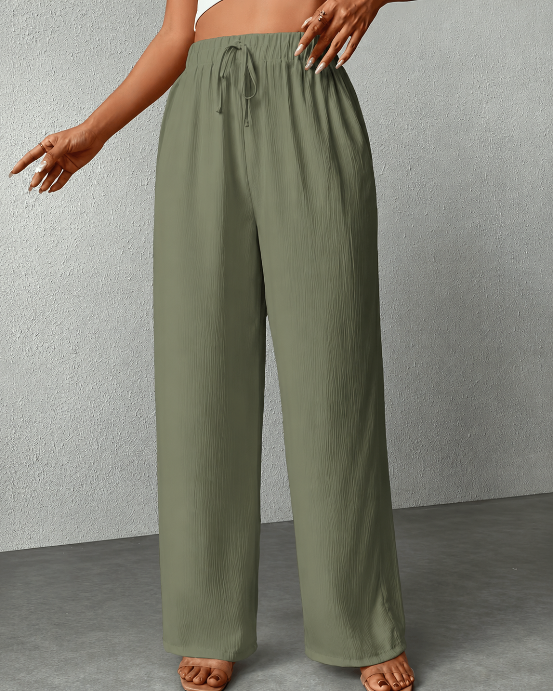 Pantalón Holgado Plisado