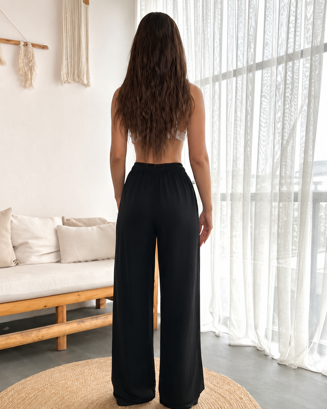 Pantalón Largo Confortable de Lino