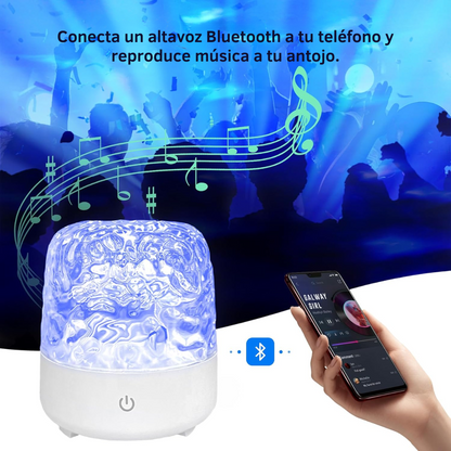 Lámpara con efecto aurora boreal de 16 colores para una atmósfera única®