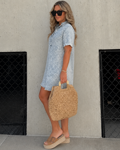 Vestido Camisero Desgastado