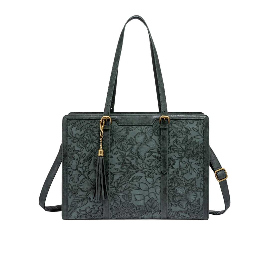 Bolso de Cuero Vintage Elegante para Portátil
