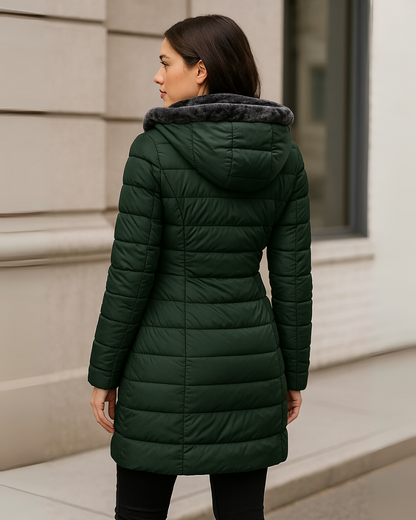 Abrigo de invierno con forro polar para mujer®