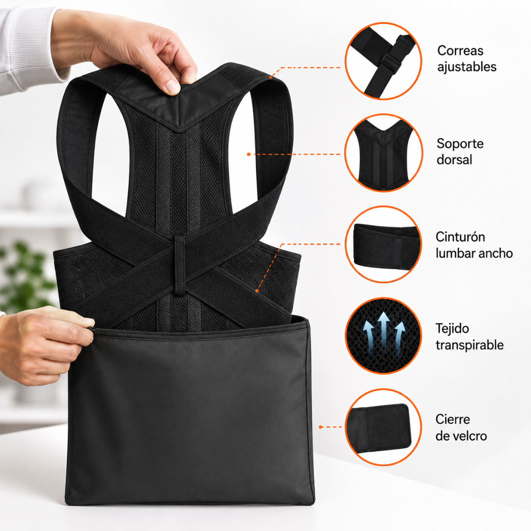 Corrector Postural Ajustable para Espalda®