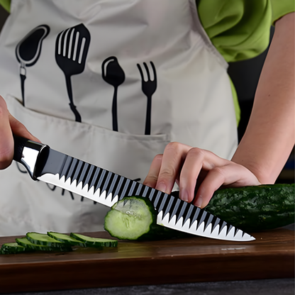 Set Completo de Cuchillos de Cocina en Negro Moderno