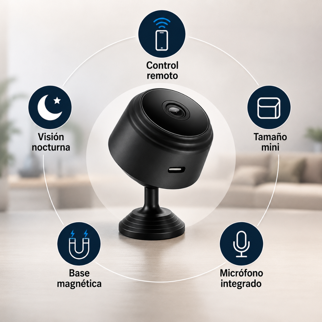 Mini Cámara WiFi de Vigilancia para el Hogar