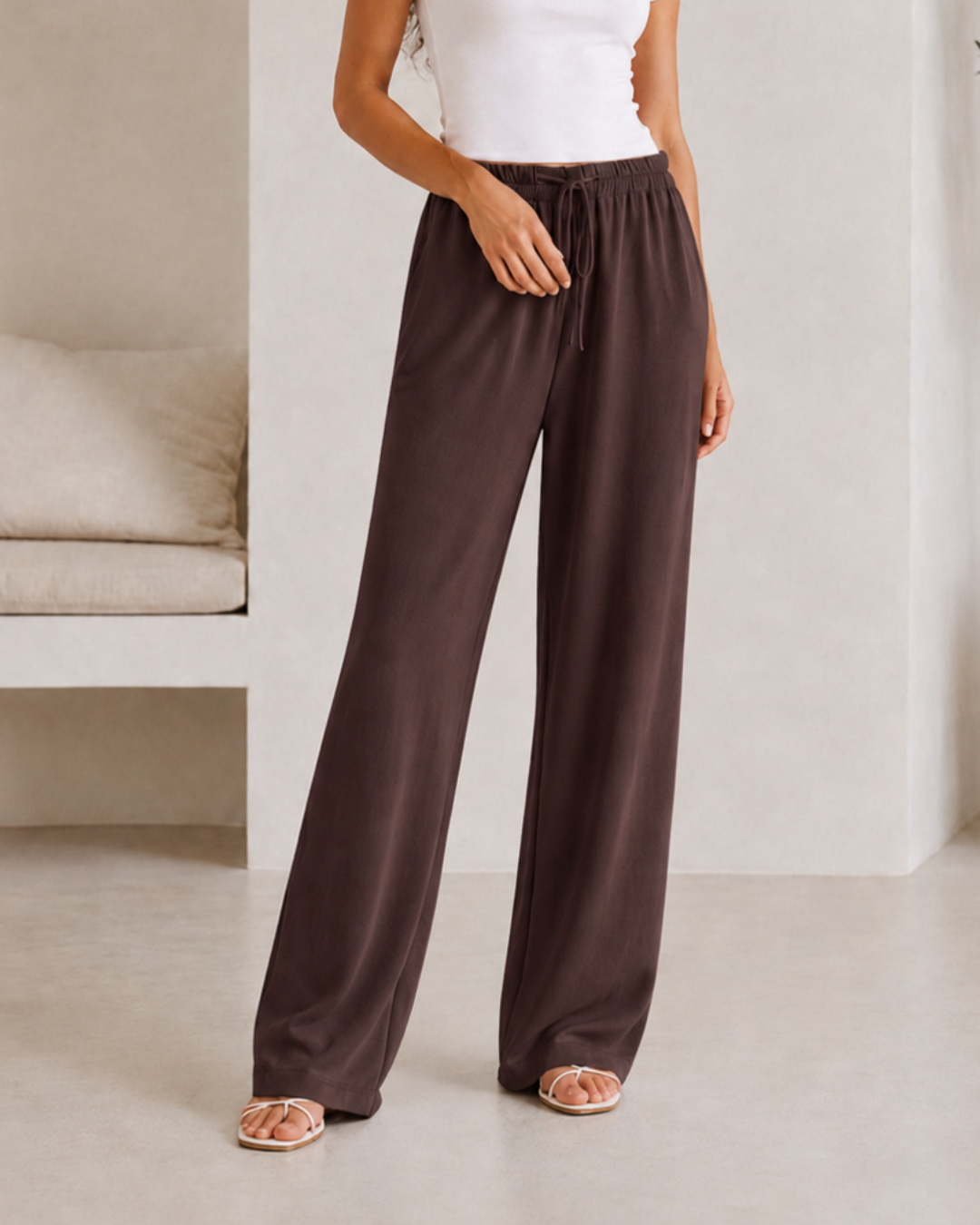Pantalones Anchos de Corte Recto®