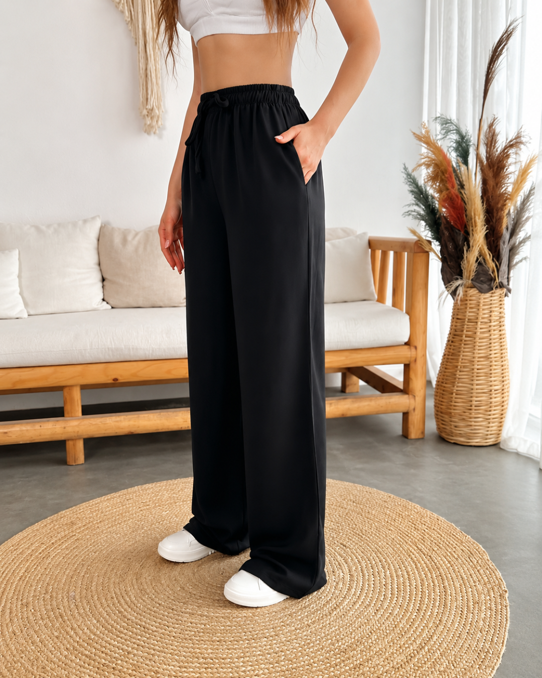 Pantalón Largo Confortable de Lino
