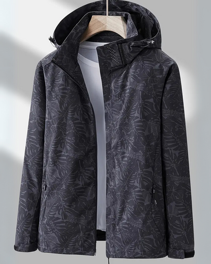 Chaqueta con Capucha Extraíble y Estampado para Mujer