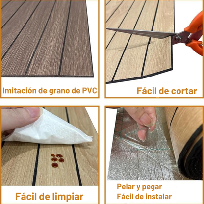 Papel Decorativo de PVC Adhesivo Con Acabado de Alta Calidad - Rollo 45 cm x 2 m