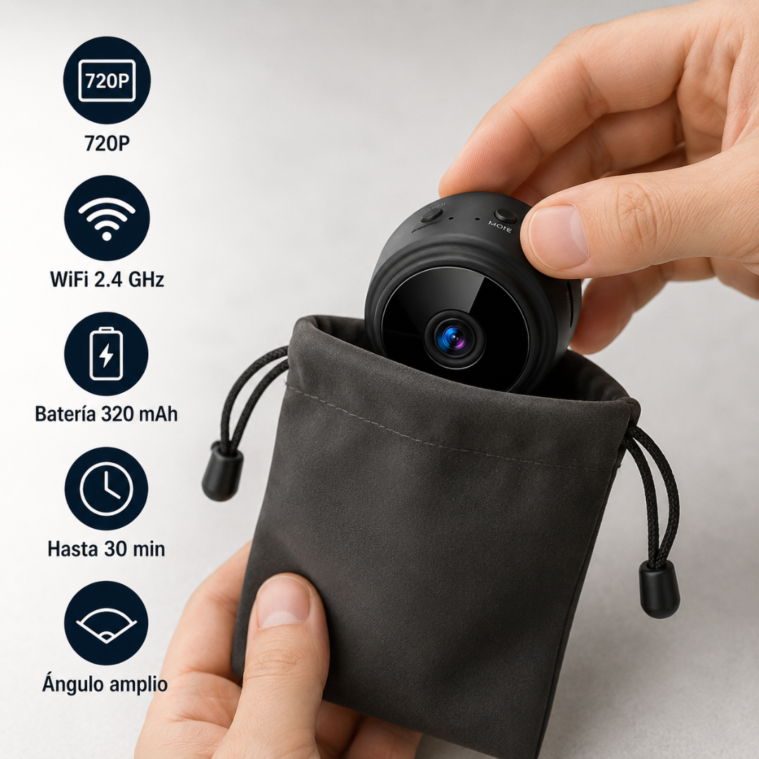 Mini Cámara WiFi de Vigilancia para el Hogar