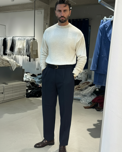 Jersey de cuello redondo para hombre