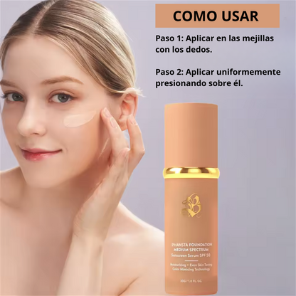 Base Líquida 4 en 1 con SPF 50 para una Piel Perfecta (OFERTA 2X1)