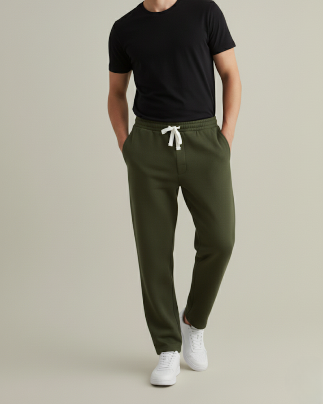 Joggers con cordón para hombre
