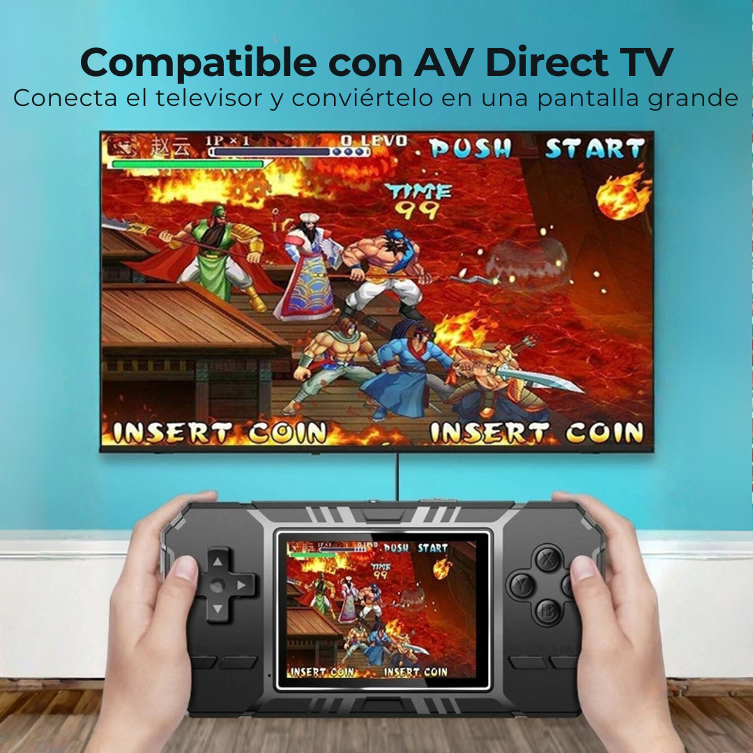 Consola de Entretenimiento Portátil con Pantalla LCD de Alta Definición