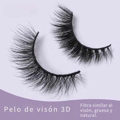 7 Pares de Pestañas postizas naturales®