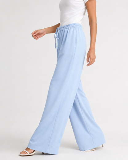 Pantalón Palazzo con Cintura Elástica