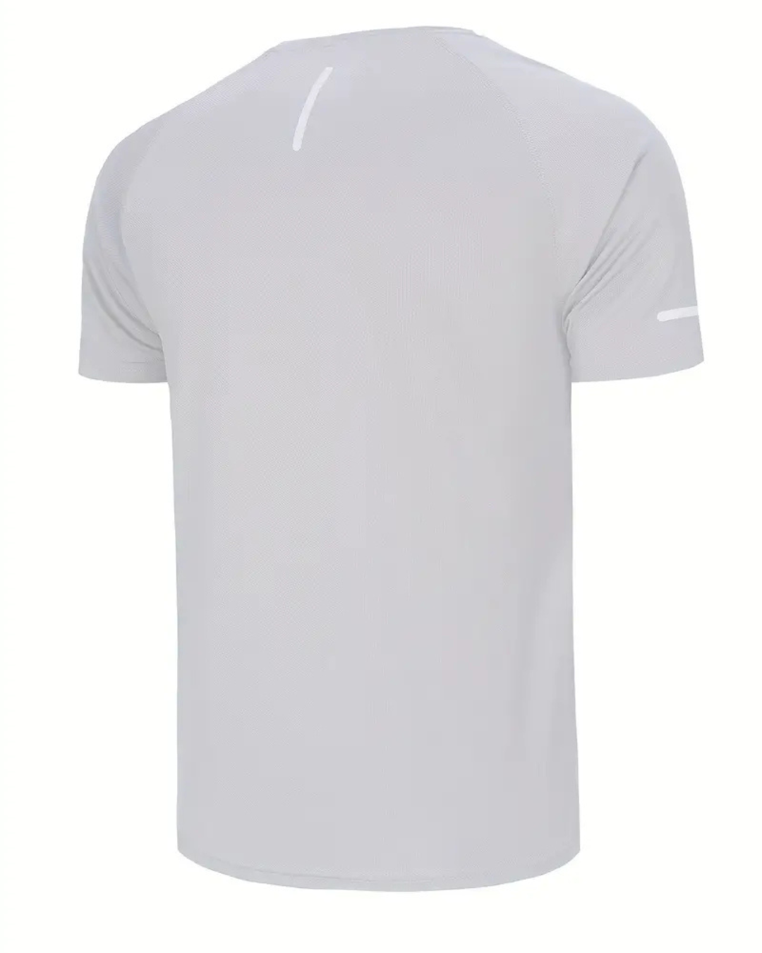 Camiseta deportiva elastica para hombre con cuello redondo