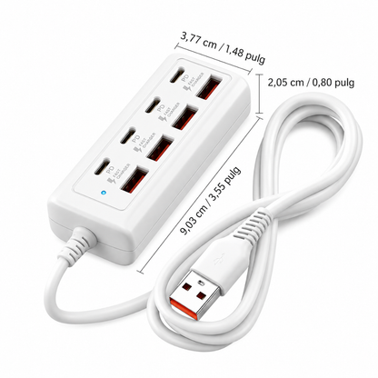 Concentrador de Carga Rápida 8 en 1®