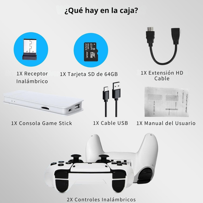 Consola de Videojuegos Retro Inalámbrica con Salida 4K®