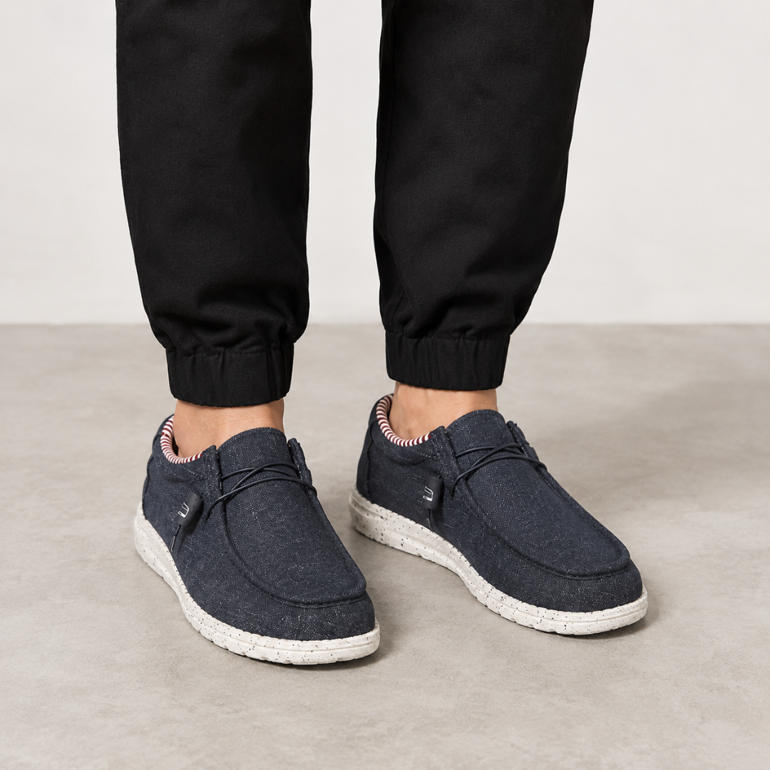 Mocasines informales de tela con cordón elástico®