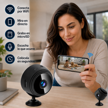 Mini Cámara WiFi de Vigilancia para el Hogar