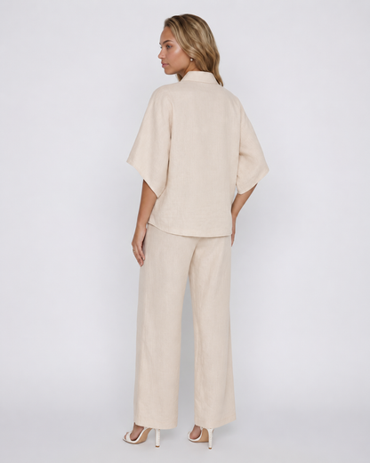 Conjunto de Lino de Dos Piezas