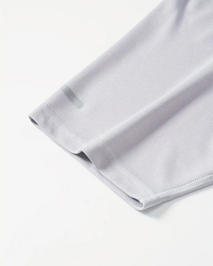 Camiseta deportiva elastica para hombre con cuello redondo