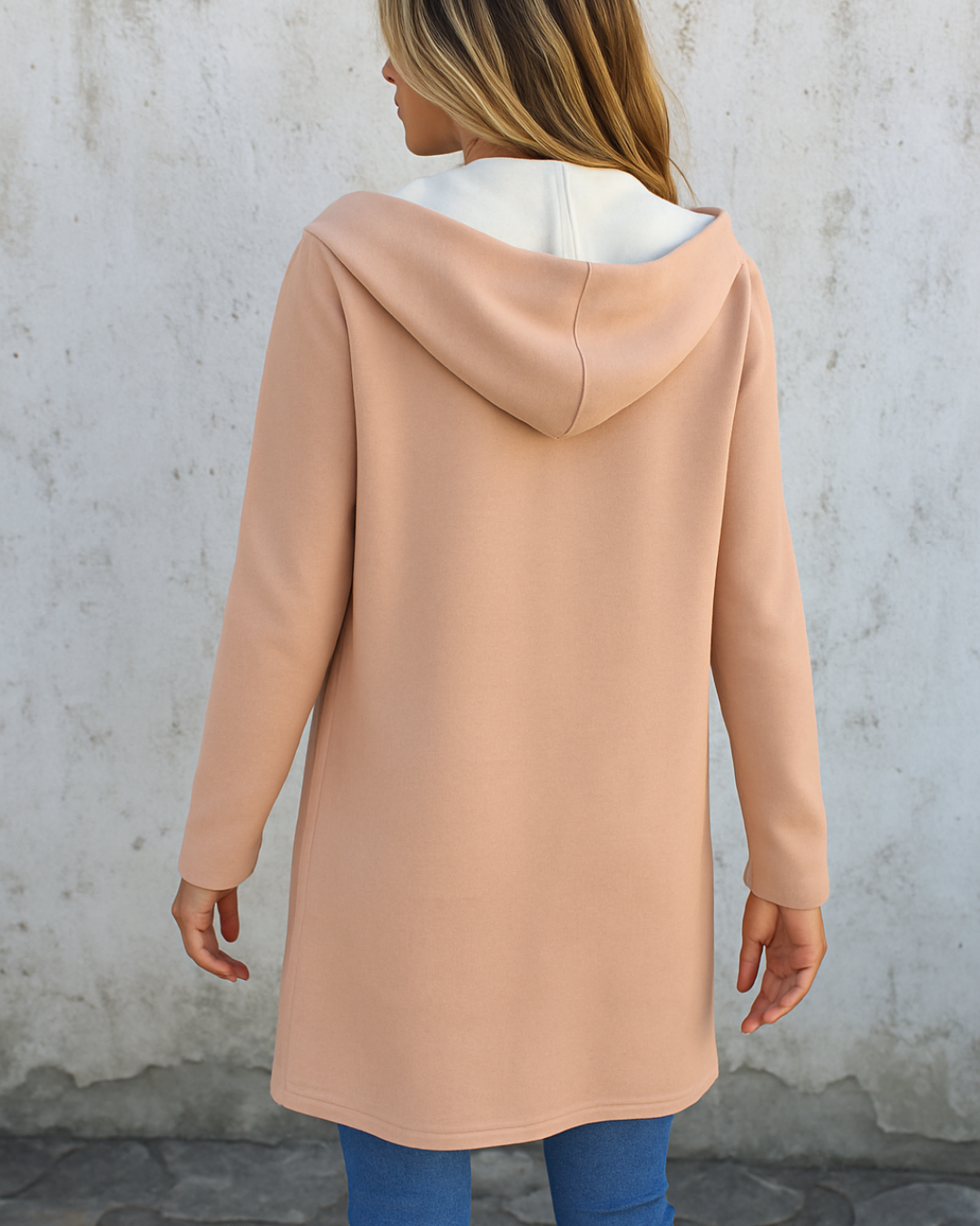 Abrigo casual con capucha para mujer®