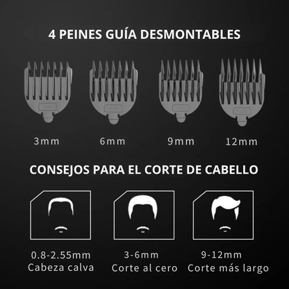 Afeitadora Eléctrica Recargable Resistente al Agua para Todo el Cuerpo