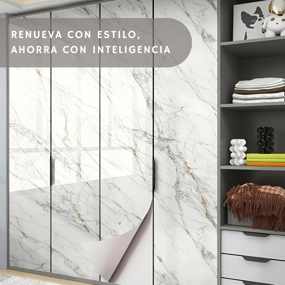 Papel Tapiz Resistente y Autoadhesivo con Acabado de Alta Calidad - Rollo 45 x 200 cm