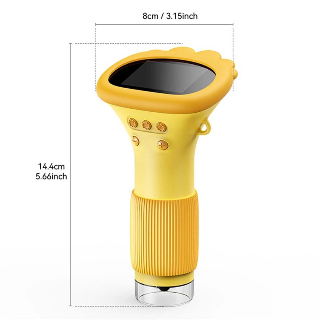 Mini microscopio portátil de ciencia para niños con pantalla integrada