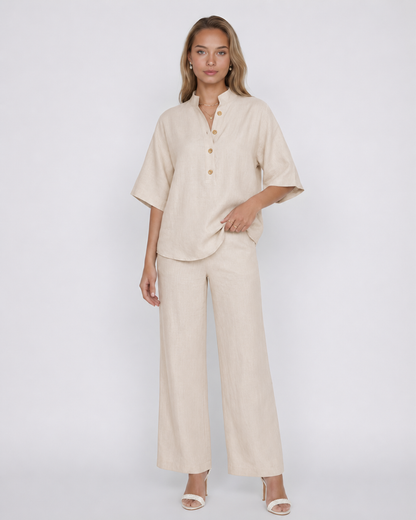 Conjunto de Lino de Dos Piezas