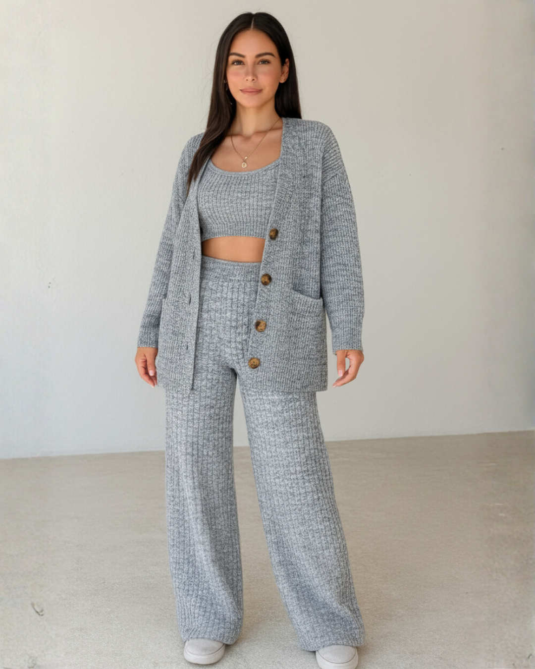 Conjunto Coordinado de Tres Piezas para Mujer