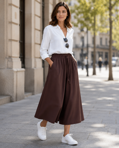 Pantalón Holgado de Corte Fluido®