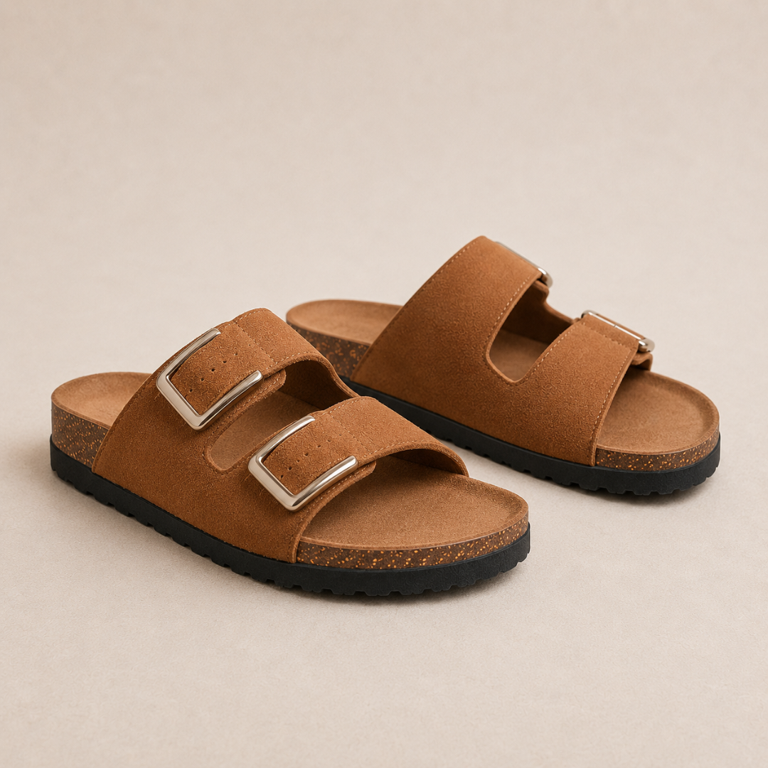 Sandalias con doble hebilla ajustable®
